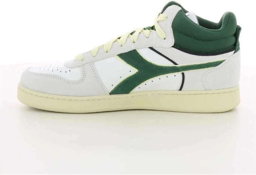 Diadora Stijlvolle Herensneakers met Groene Suède Accenten White Heren - Foto 6