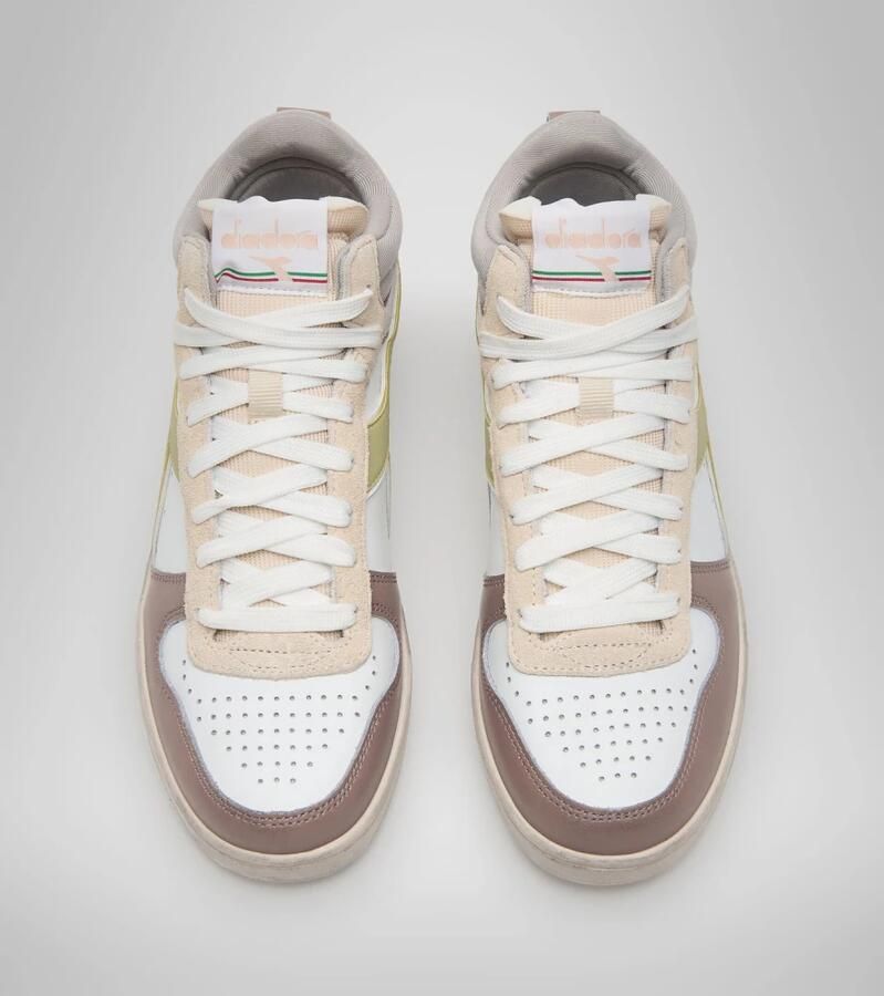Diadora Magic Basket Demi Icona Hoge sneakers Leren Sneaker Dames Groen - Foto 4