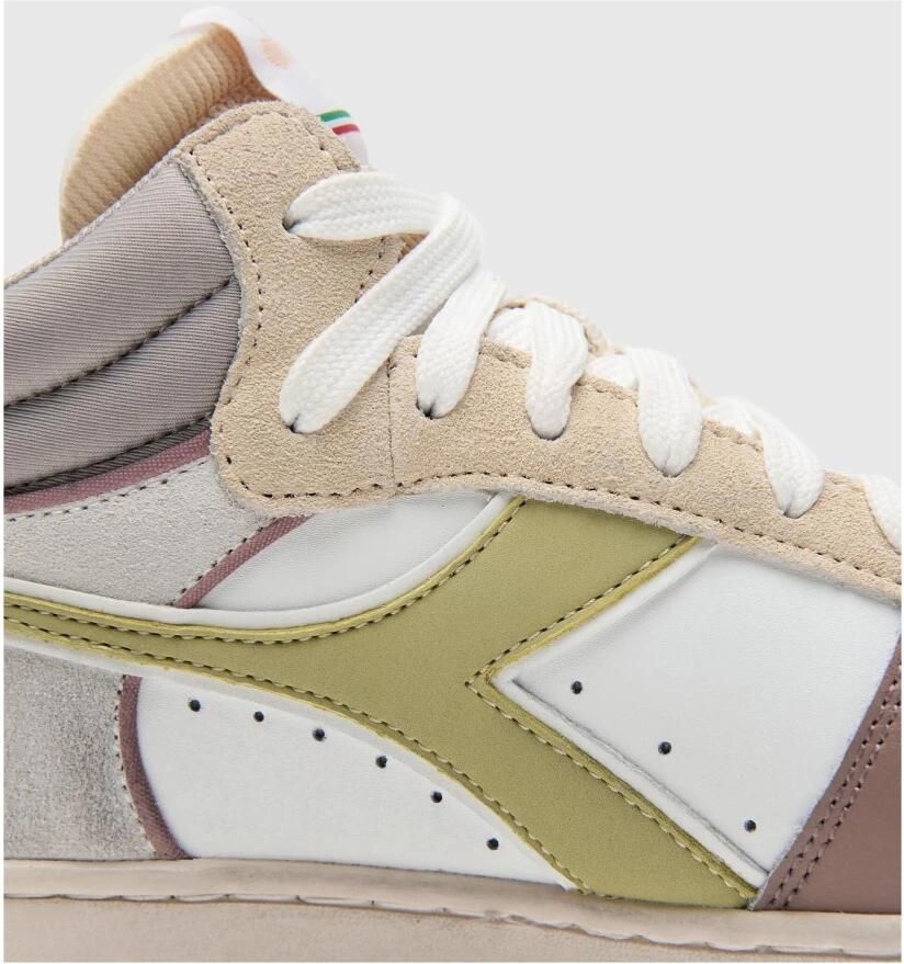 Diadora Magic Basket Demi Icona Hoge sneakers Leren Sneaker Dames Groen - Foto 2