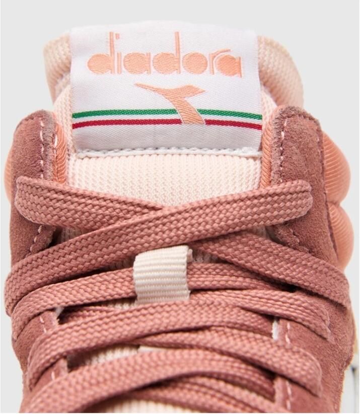 Diadora Magic Basket Demi Icona Hoge sneakers Leren Sneaker Dames Roze - Foto 4