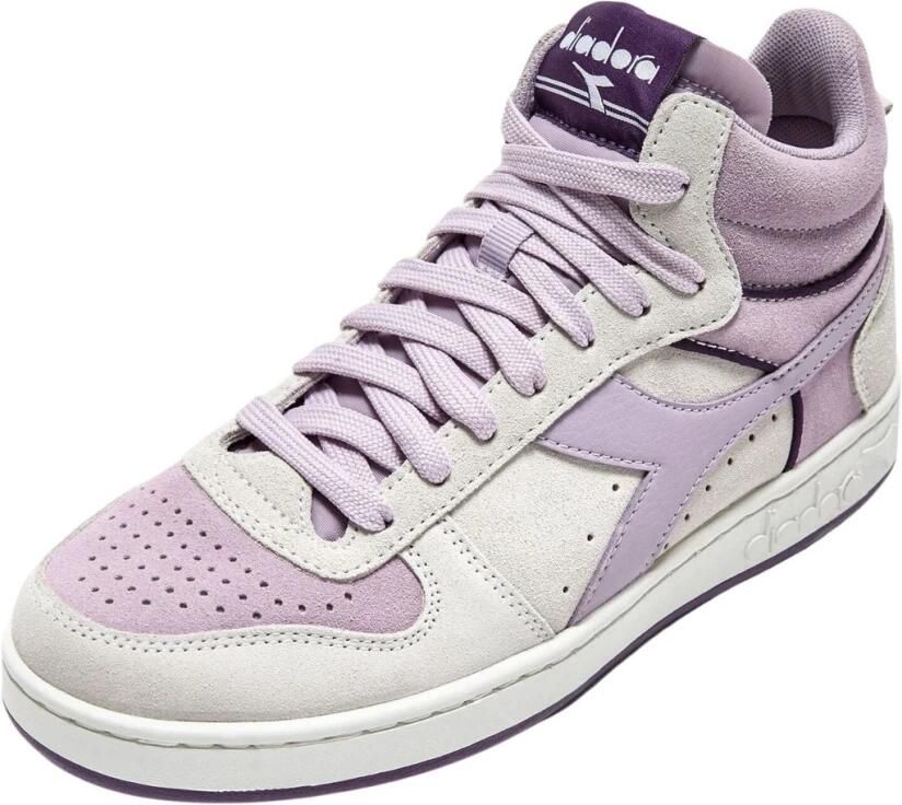 Diadora Women Magic Basket Demi Suede Blanc De Blanc Orchid Petal - Foto 3