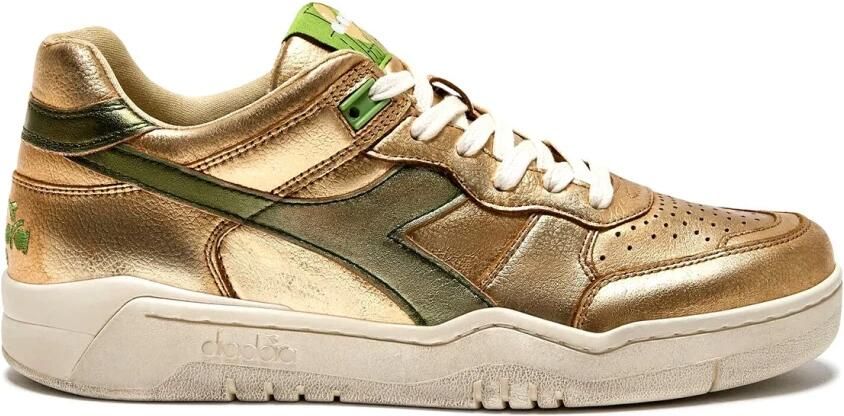 Diadora B560 Used sneaker van leer met metallic finish - Foto 4