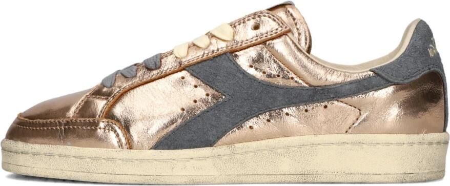DIADORA HERITAGE Lage Sneakers Dames Prestige Metal Used Maat: 39 Materiaal: Leer Kleur: Brons - Foto 2