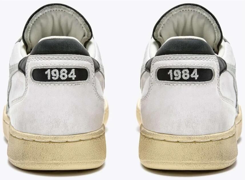 Diadora Vintage Leren Sneakers Lage Top White Dames