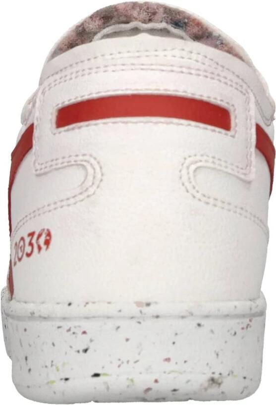 Diadora Heritage Mi Basket Row Cut 2030 Veter sneakers Vegan Wit rood - Foto 3
