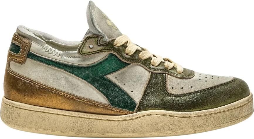 Diadora MI Basket Row Cut Metal Pigskin Used WN