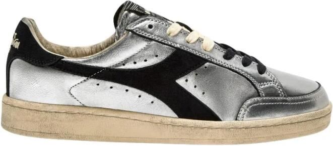 Diadora Lage Sneakers PRESTIGE 80 201.18227 METAL USED-90002 ARGENTO