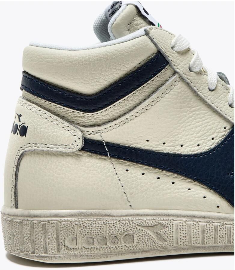 Retro Sneaker Game High Waxed Hoge sneakers Leren Sneaker Groen - Foto 12