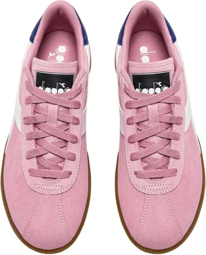 Diadora Retro Roze Leren Sneaker