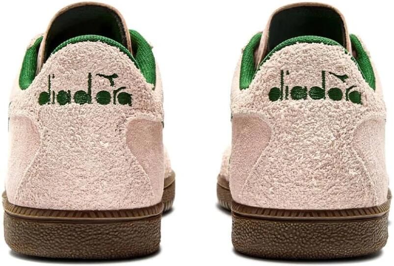 Diadora Roze Zand Suède Sneakers