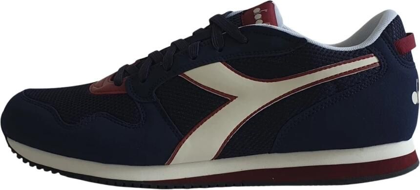 Diadora Bordeauxkleurige Sneakers met Veters Blue Heren