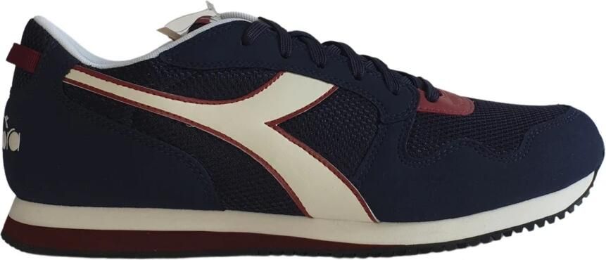 Diadora Bordeauxkleurige Sneakers met Veters Blue Heren - Foto 4