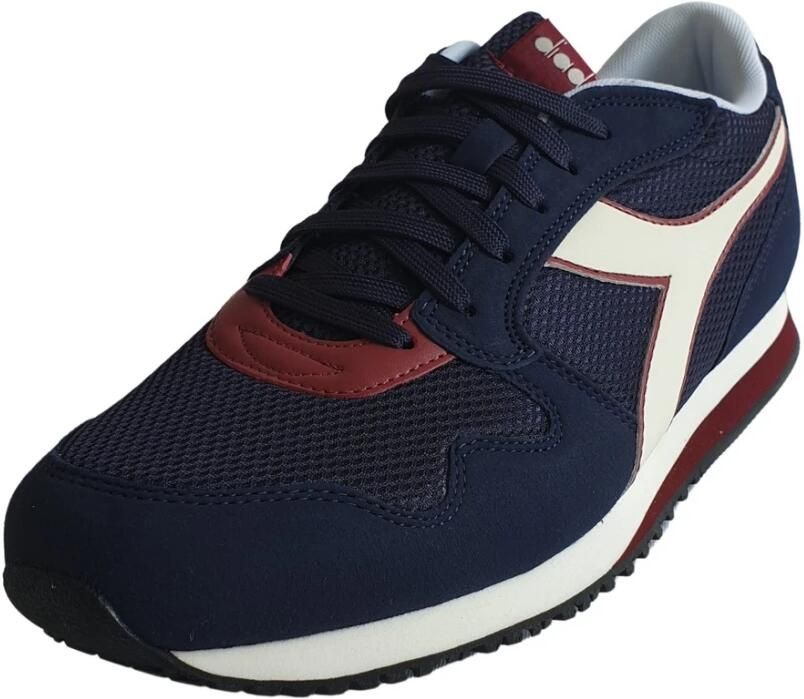 Diadora Bordeauxkleurige Sneakers met Veters Blue Heren - Foto 2