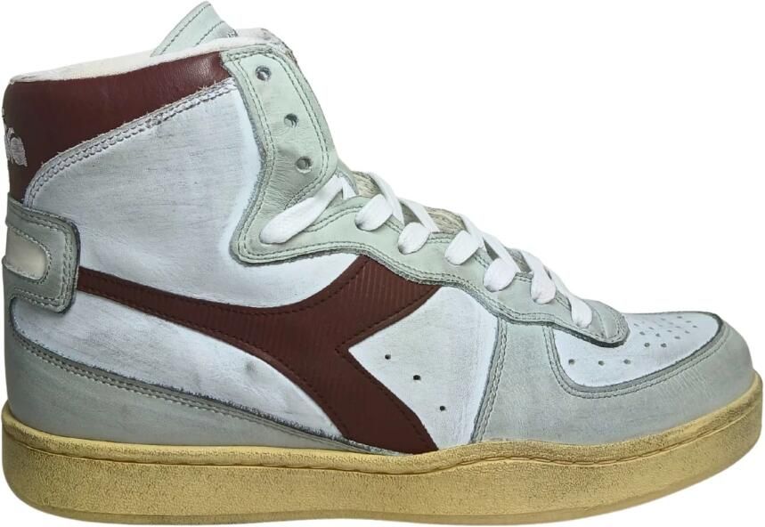Diadora Heritage mi basket used sneakers heren wit c0657 white white leer 43 5(9+ ) - Foto 10