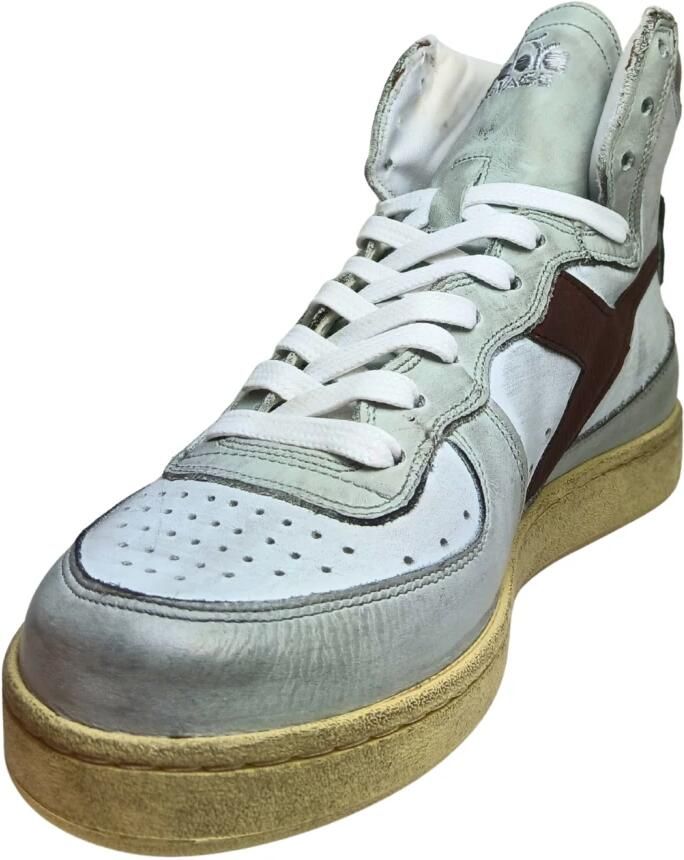 Diadora Heritage mi basket used sneakers heren wit c0657 white white leer 43 5(9+ ) - Foto 9