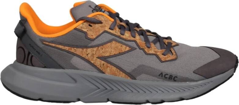 Diadora Grijze Heritage Sneakers met Gerecycled Polyester Gray Heren - Foto 2