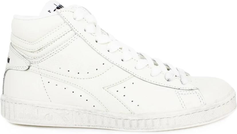 Diadora Game L High Waxed Sneakers Leren Sneaker Wit - Foto 2