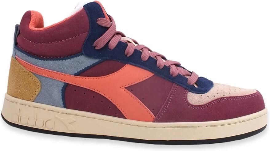 Diadora Magic Basket Demi Icona Hoge sneakers Leren Sneaker Dames Roze - Foto 4