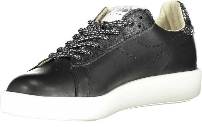 Diadora Stijlvolle zwarte veterschoenen met contrastzool Black Dames - Foto 2