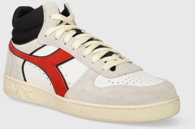 Diadora Stijlvolle Herensneakers met Groene Suède Accenten White Heren - Foto 9