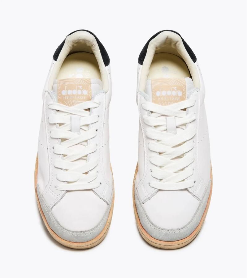 Diadora Sneakers 201.182812 PRESTIGE PLAIN USED-C0351 BIANCO NERO - Foto 4