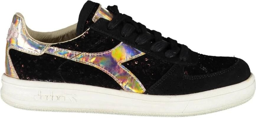 Diadora Chique Zwarte Contrast Sneakers Black Dames