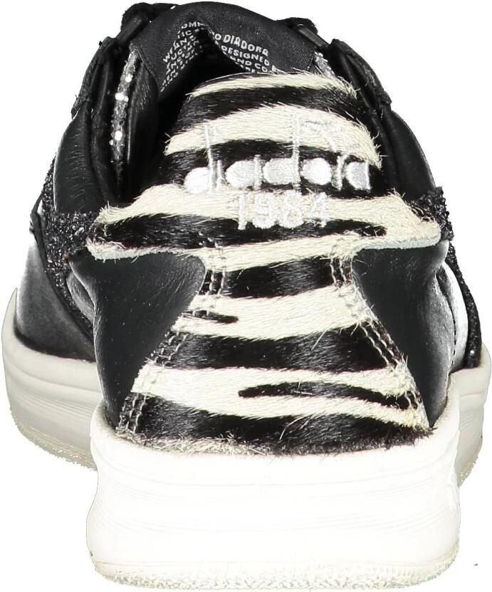 Diadora Zwarte leren sneakers met contrasterende accenten Black Dames - Foto 2