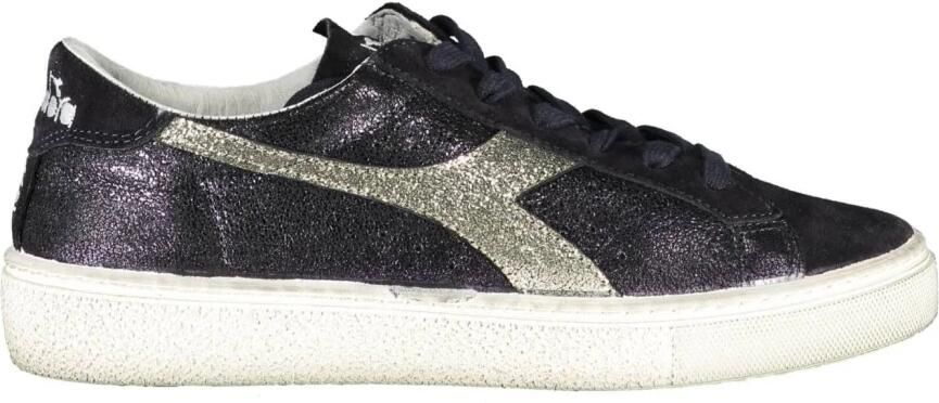Diadora Elegante Zwarte Vetersneakers met Contrasterende Details Black Dames - Foto 2