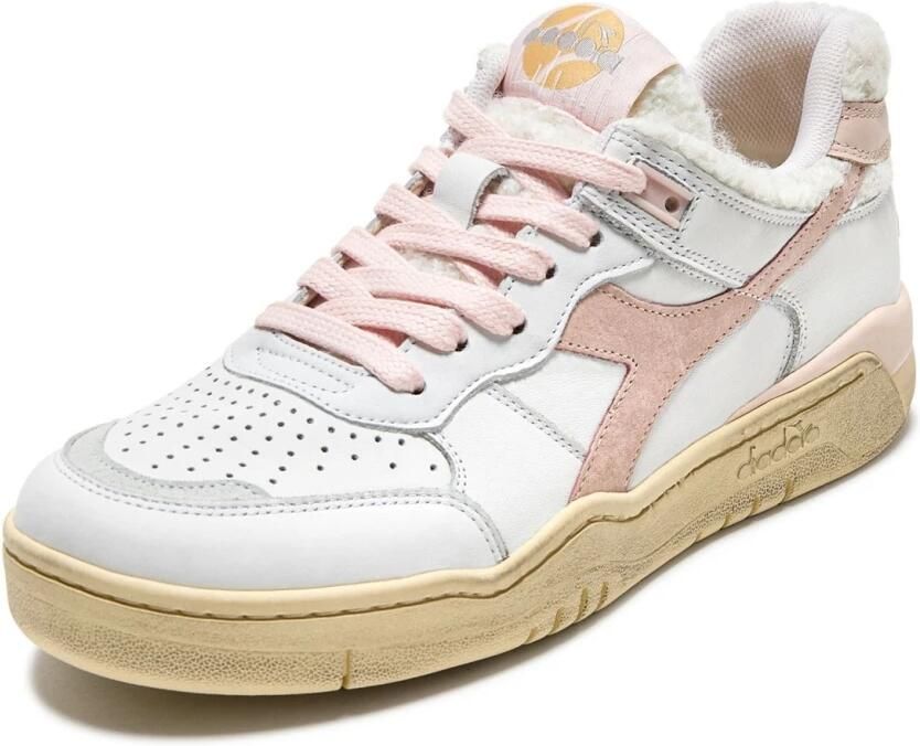 Diadora B-560 Cherie sneaker van leer met logo
