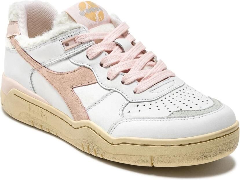 Diadora B-560 Cherie sneaker van leer met logo