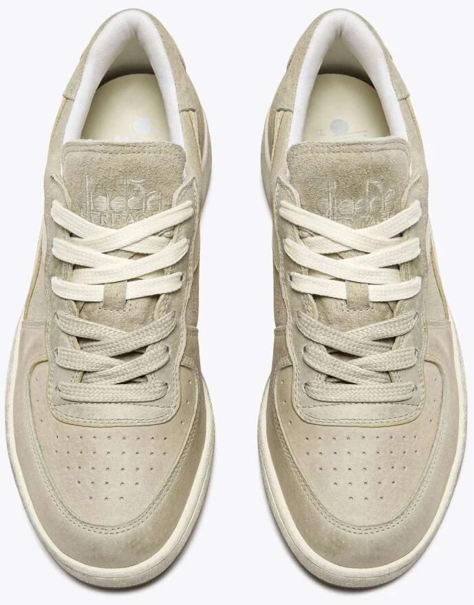 Diadora Heritage Basket Suede Low Used Sneakers Beige Heren - Foto 3