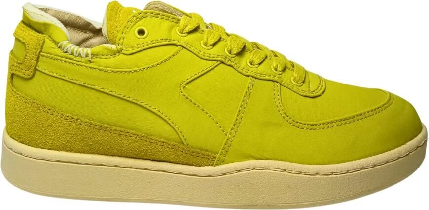 Diadora Basket Row Cut Softech Sneakers Geel Dames
