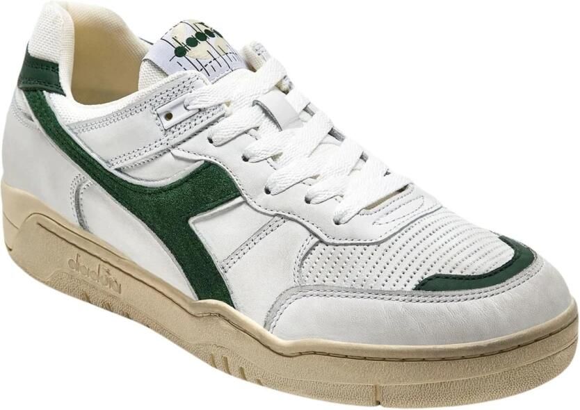 DIADORA Lage Sneakers Heren Led Combi Sneaker Maat: 40 Materiaal: Leer Kleur: Groen - Foto 4
