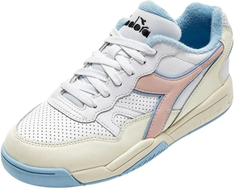 Diadora Roze Sneakers van Imitatieleer met Rubberen Zool Pink Dames