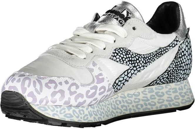 Diadora Stijlvolle witte sneakers met contrastzool Multicolor Dames