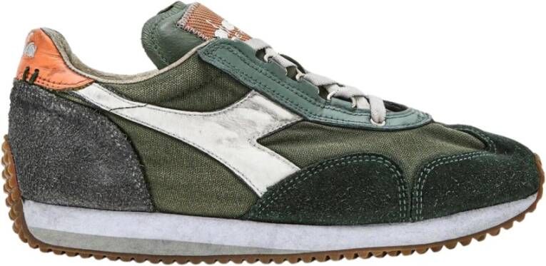 Diadora Groene Equipe H Lage Sneakers Multicolor Heren