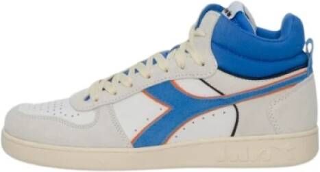 Retro Sneaker Magic Basket Demi Cut Hoge sneakers Leren Sneaker Heren Blauw - Foto 4