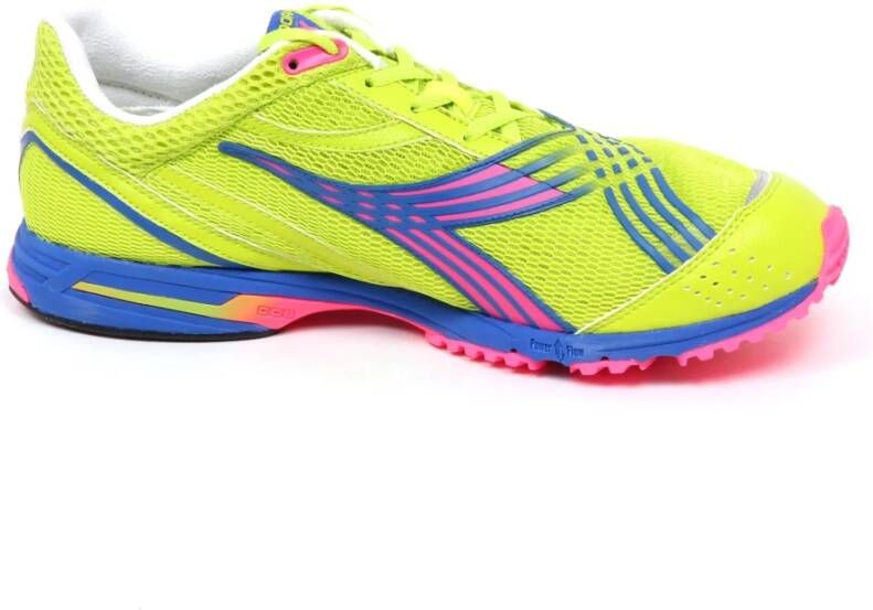 Diadora Fluo Groene Mythos Racer AX Schoenen