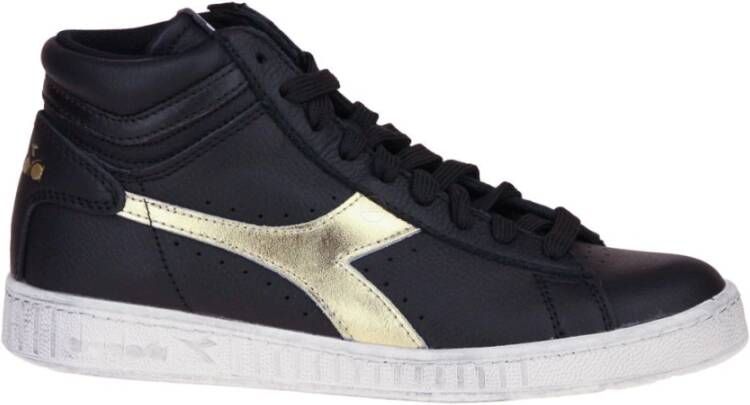 Diadora Game L High Waxed Metal WN Sneakers Zwart Dames