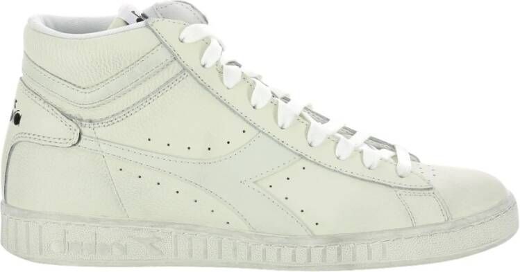 Retro Sneaker Game High Waxed Hoge sneakers Leren Sneaker Groen - Foto 16