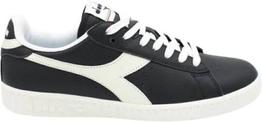 Diadora Game Low Iconische Sneaker Zwart Wit