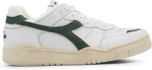 Diadora Gebruikte herensneakers groen logo