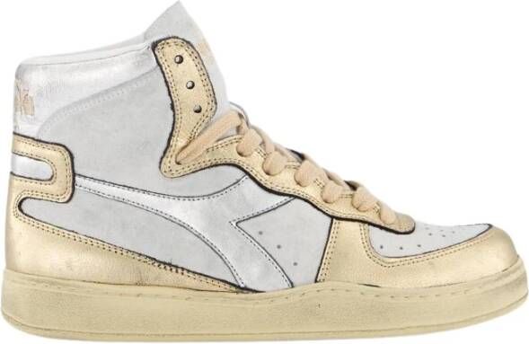 Diadora Gebruikte Metallic Basket Sneakers