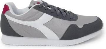 Diadora Grijze LowTop Sneaker Elevate Collectie Gray Heren