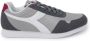 Diadora Grijze Sportieve Veterschoenen Rubberen Zool Gray Heren - Thumbnail 7