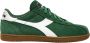 Diadora Groene Leren Casual Sneaker Unisex - Thumbnail 2