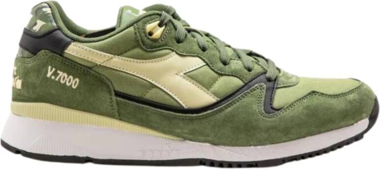 Diadora Groene Leren Sneaker V7000