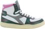 Diadora Groene Metal Mix Basket Sneakers Multicolor Dames - Thumbnail 1