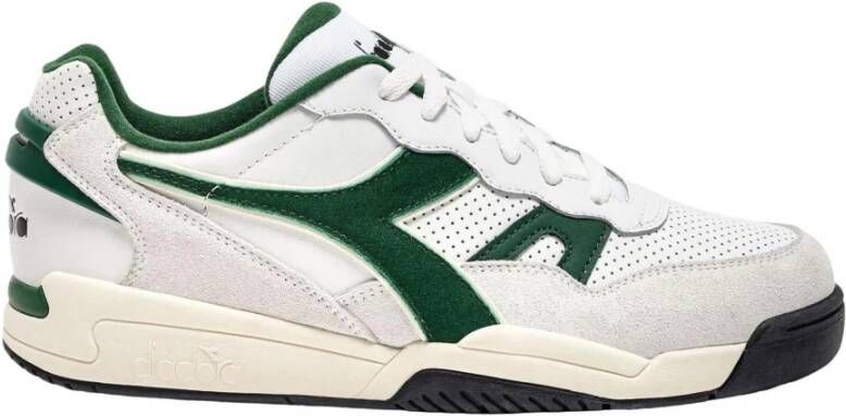 Diadora Groene Sportieve Sneakers Rubberen Zool Multicolor Heren