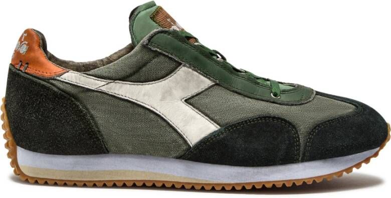 Diadora Groene Suède Sneakers Equipe Stijl - Foto 3